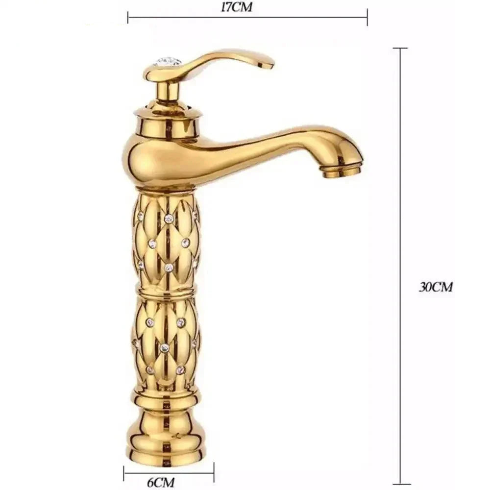 Torneira Para Banheiro Monocomando Com Cristais Siren